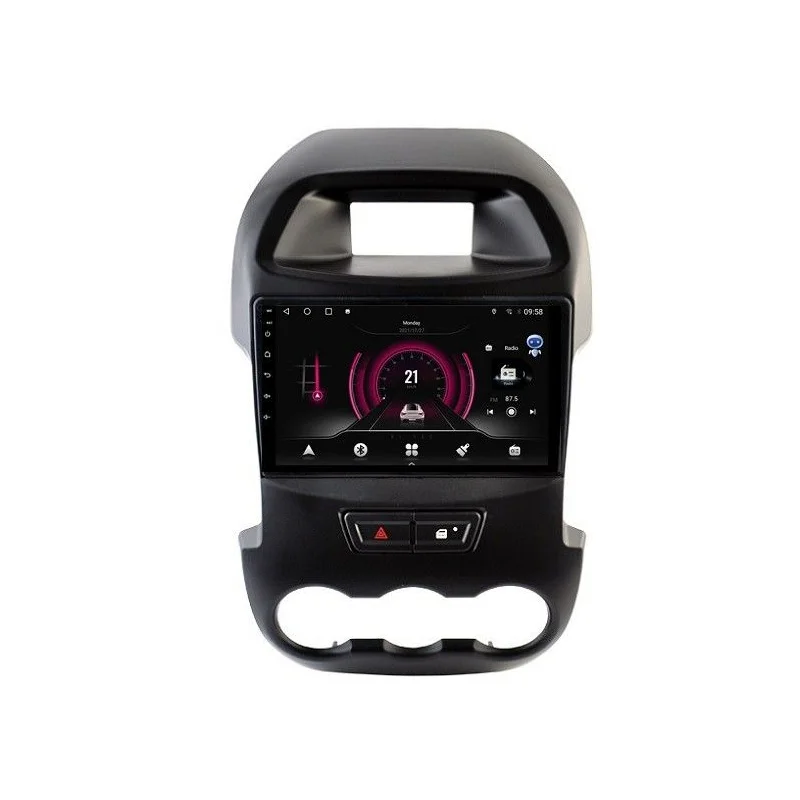 Radio navegador Ford Ranger, año 2011 2014. Carplay y Android Auto