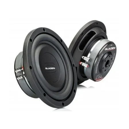 Gladen Audio RS X08SlimD2, subwoofer de 20 cm con poca profundidad de instalación