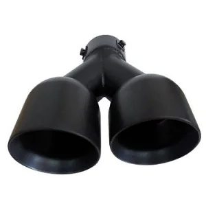 ACT COL NG7, cola de escape doble de 89mm, universal, color negro mate