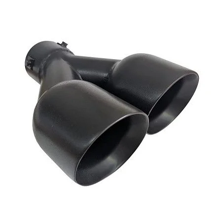 ACT COL NG7, cola de escape doble color negro mate, universal