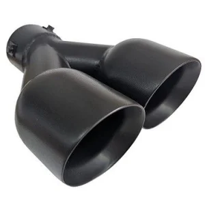 ACT COL NG7, cola de escape doble color negro mate, universal