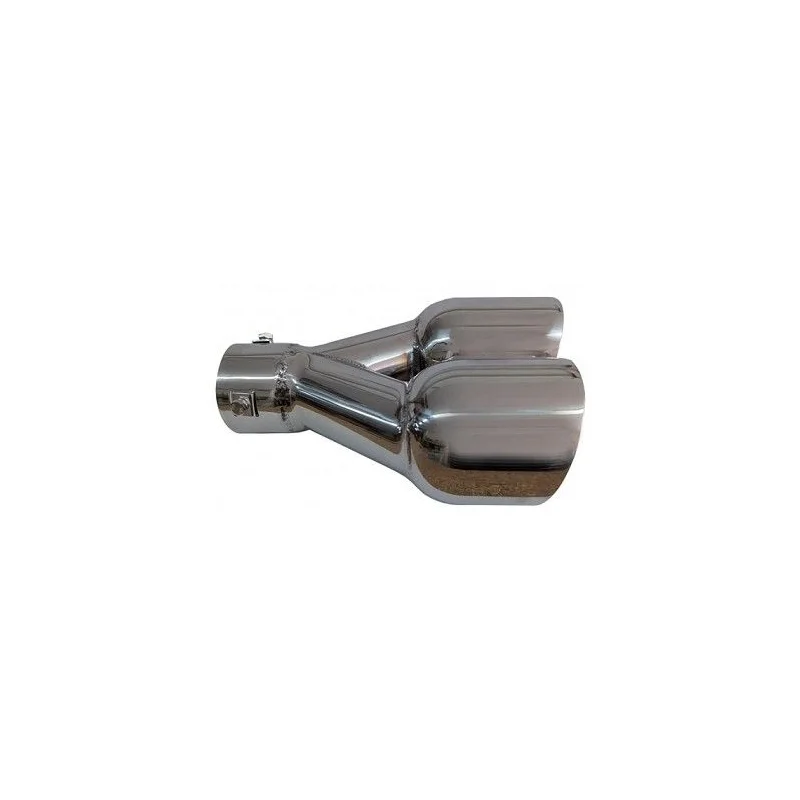 ACT COL 5060, cola de escape con salida doble, universal en acero inox