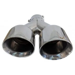 ACT COL 5060, cola de escape doble en acero inox, 89mm de diámtero