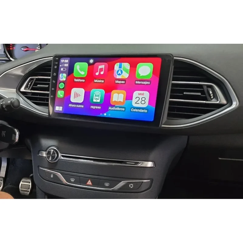 Pantalla Android instalada en Peugeot 308 2013 2017