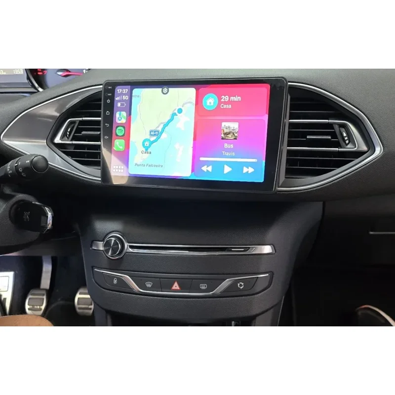 Pantalla Android Peugeot 308, año 2013 2017, Carplay Wireless