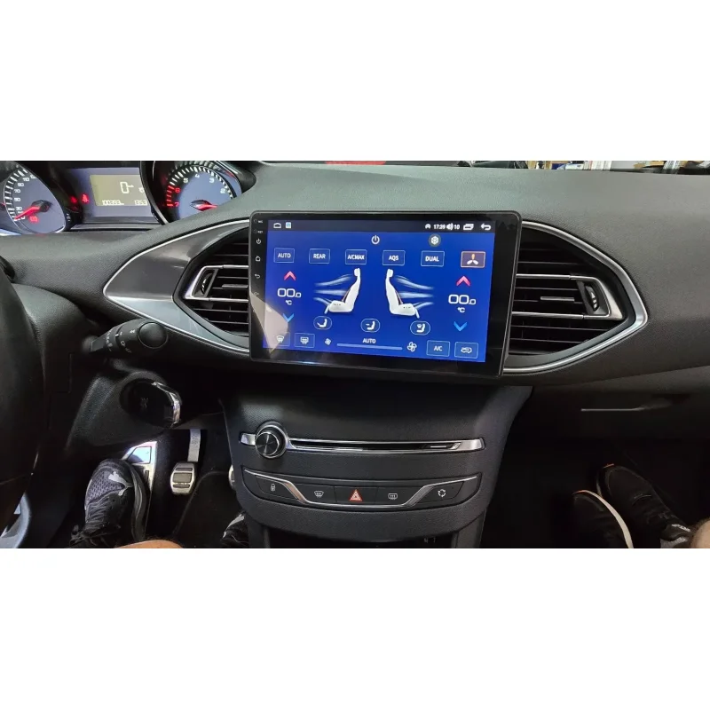 Pantalla Android Peugeot 308, año 2013 2017, imagen clima