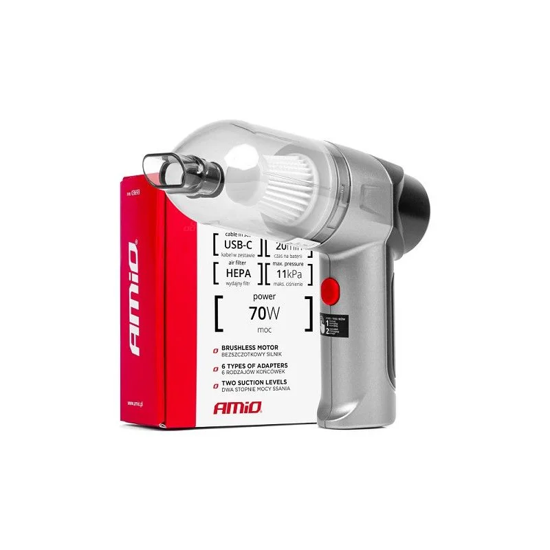Aspirador con potencia de 70W