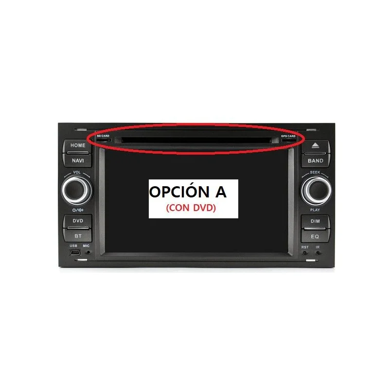 Radio navegador específica para Ford Focus 2, Kuga, Fiesta, Mondeo 4, C Max (2004 2011) opción con DVD