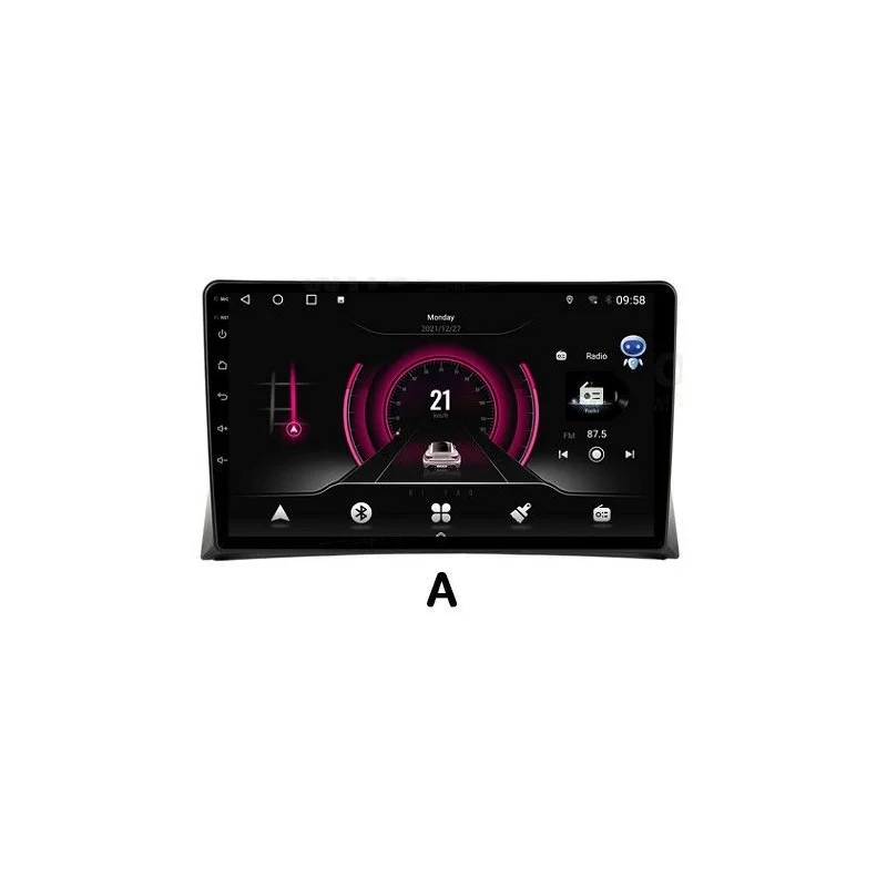Radio navegador Volkswagen Transporter T5, 2003 2015, Android 15, opción A