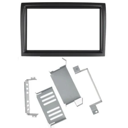 Marco radio Fiat, Peugeot, Citroen, 2DIN, KIT, negro