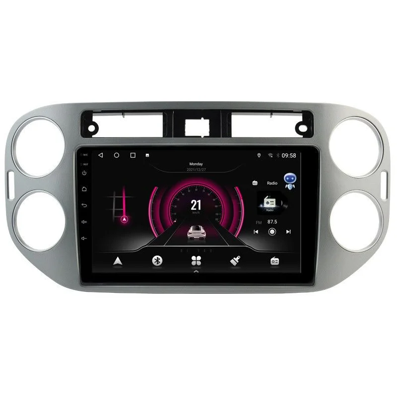 Radio navegador Volkswagen Tiguan, año 2010 2017, gris