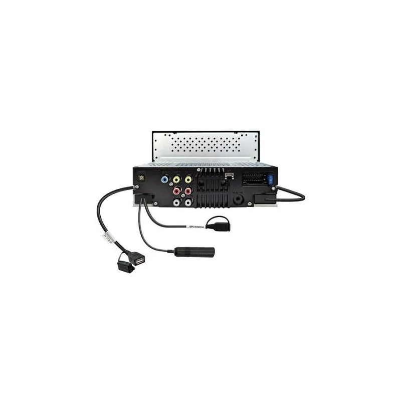 Kenwood DMX5023DABS, conexiones traseras de radio 1DIN