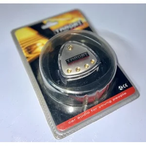 Target Audio ZPT 301, distribuidor de masa, 1x entrada cables sección 4 AWG y 4x salidas cables sección 8 AWG