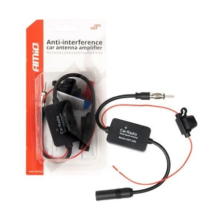 Amplificador de antena para cancelar interferencias en AM/FM.
