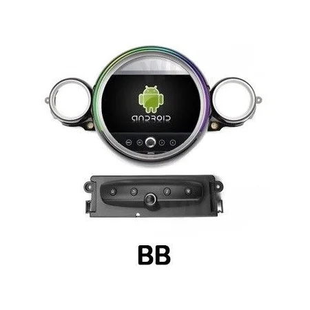 Radio navegador Mini Cooper R56, R60, año 2007 2014, Android 13, color negro