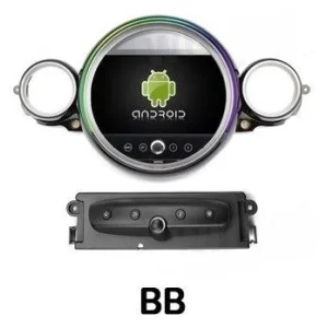 Radio navegador Mini Cooper R56, R60, año 2007 2014, Android 13, color negro