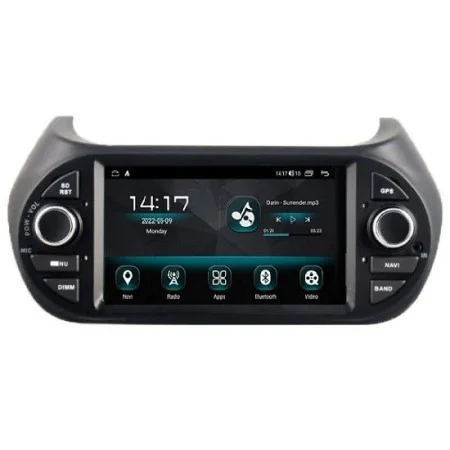Navegador Fiat Fiorino, Qubo, Citroen Nemo, Peugeot Bipper, 2008, Android 15