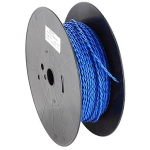 Cable trenzado para conectar altavoces a amplificadores, 2 x 1,5 mm², color azul/negro