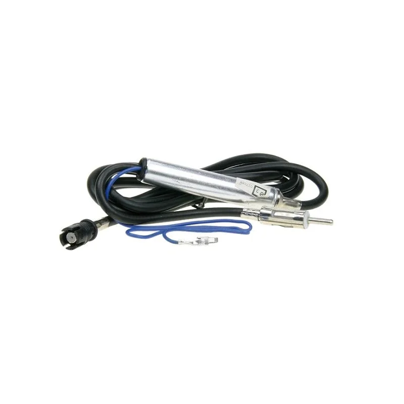 Adaptador de antena HC97(f) a DIN(m) para VW Polo 1999 2005, alimentación con conector Phantom de 12V