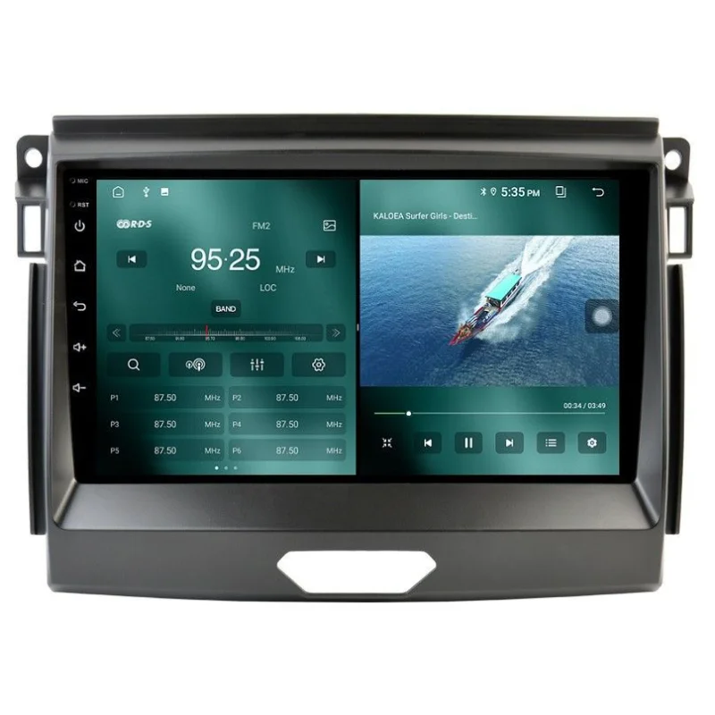 Radio navegador Ford Ranger, año 2015 2019, Android 15, CPU UIS7870, función pantalla dividida