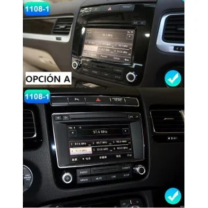 Navegador Volkswagen Touareg, 2010 2017, Android 13, Opción A
