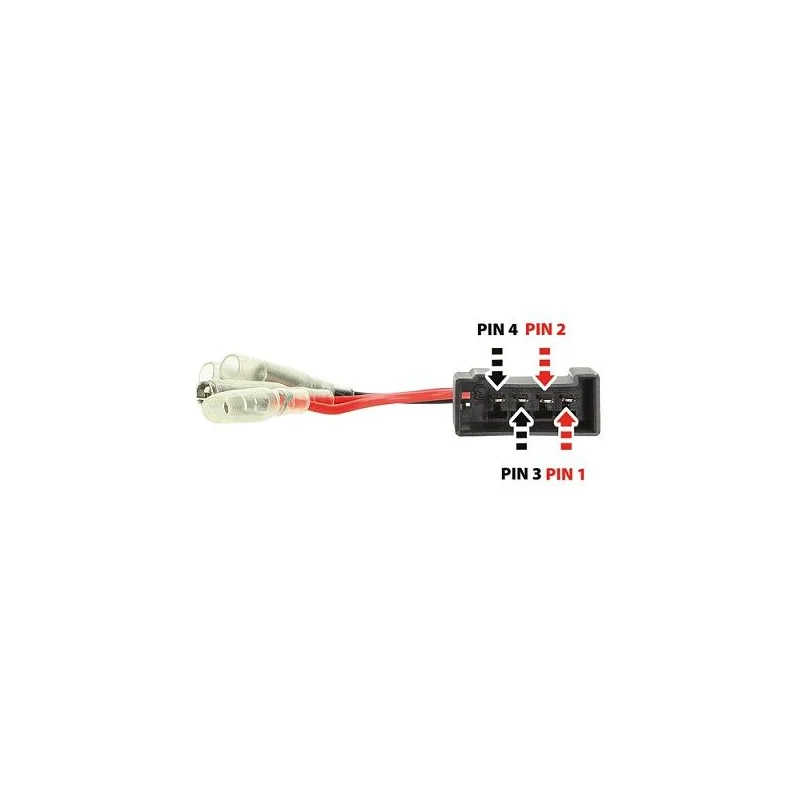 Conector altavoces para Toyota Corolla, 4 Runner, Subaru Forester, BRW, Impreza, de 4 pines