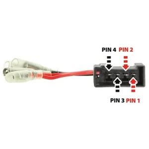 Conector altavoces para Toyota Corolla, 4 Runner, Subaru Forester, BRW, Impreza, de 4 pines