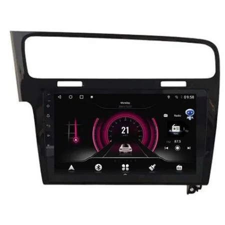 Radio Navegador Volkswagen Golf VII, Android 15, Octa Core 64GB ROM, color negro