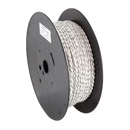Cable trenzado para conectar altavoces a amplificadores, 2 x 2,5 mm², color blanco/negro