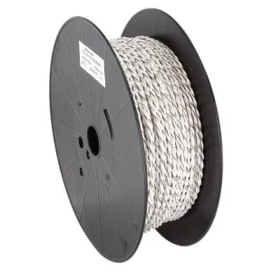 Cable trenzado para conectar altavoces a amplificadores, 2 x 1,5 mm², color blanco/negro