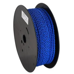 Cable trenzado para conectar altavoces a amplificadores, 2 x 2,5 mm², color azul/negro