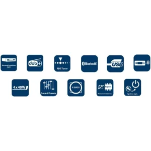 Radio Blaupunkt Valencia 200DAB, funciones disponibles.