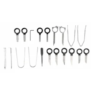 Herramientas para extración de radios de coche.