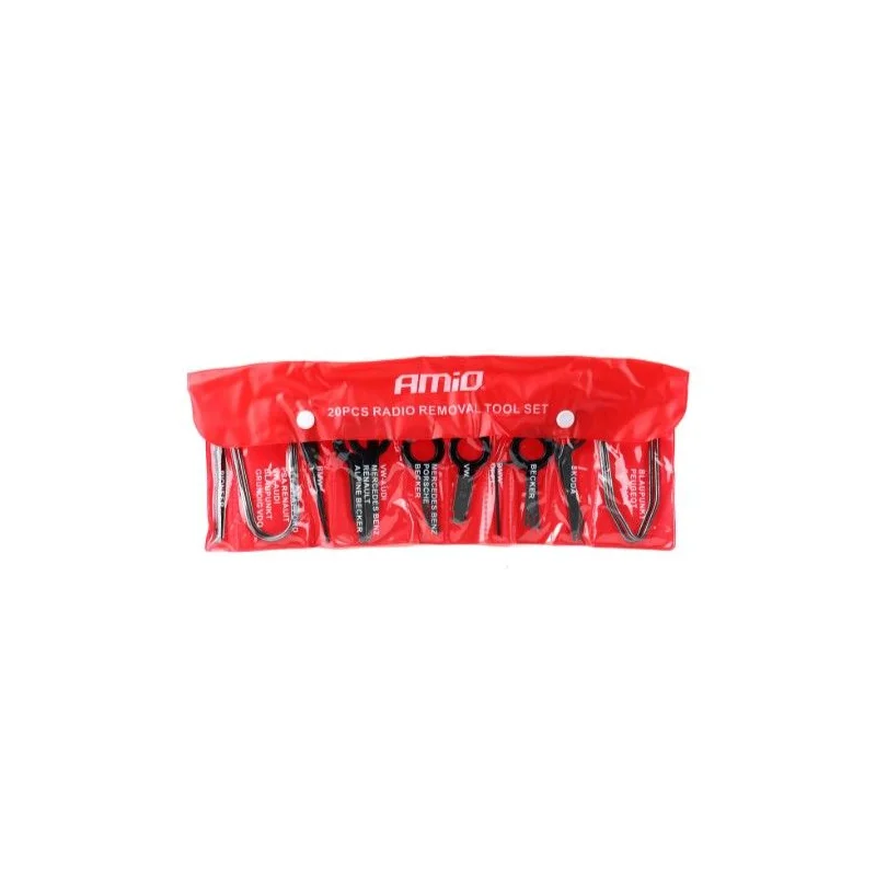Kit de 20 llaves para extración de auto radios.