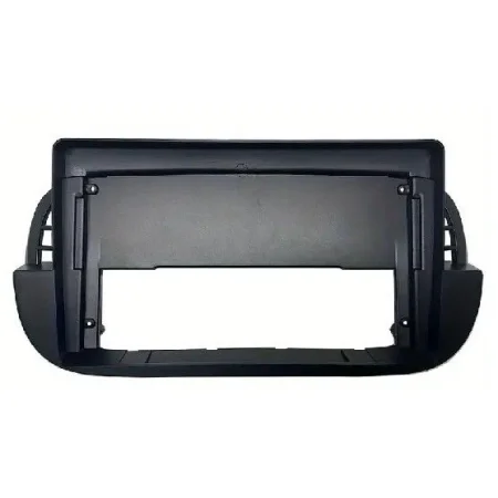 Marco para pantalla de 9" Fiat 500 2007 2015, Fiat 500C 2007 2015, color negro