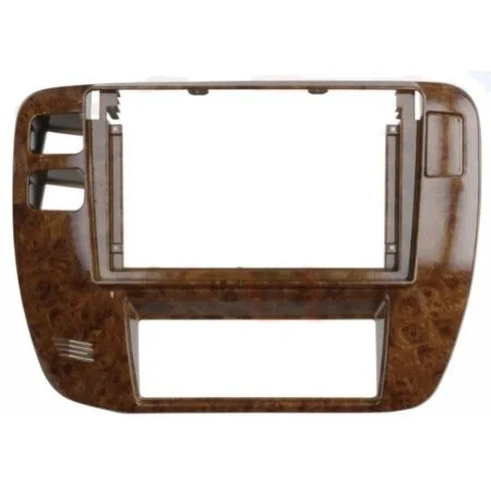 Marco para pantalla de 9" Nissan Patrol 1997 2005, color madera