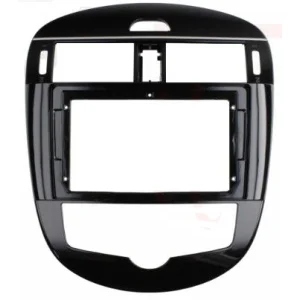 Marco para pantalla de 9" Nissan Pulsar 2014 2018, negro brillante