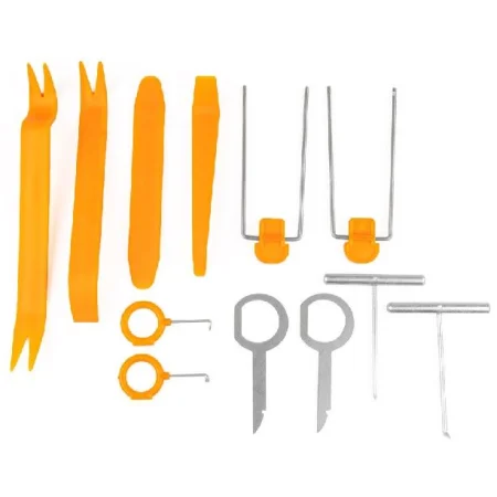 Kit herramientas de extracción para tapicería y molduras de vehiculos