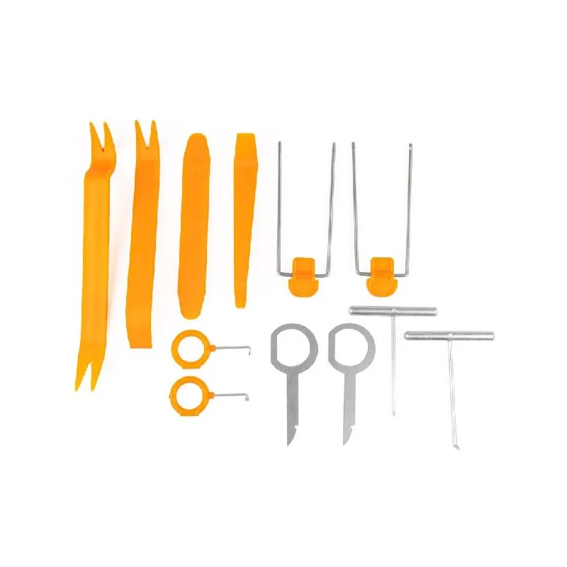 Kit herramientas de extracción para tapicería y molduras de vehiculos