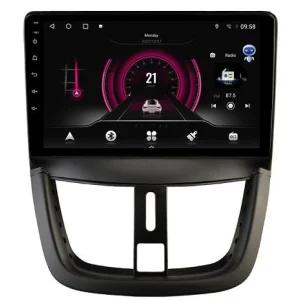Radio navegador Peugeot 207 CC años 2006 2015, sistema operativo Android 15, Bluetooth, WIFI, USB.