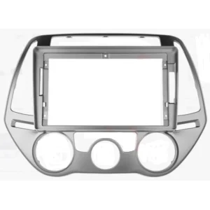 Marco para pantalla de 9" Hyundai i20 clima manual, 2012 2015.
