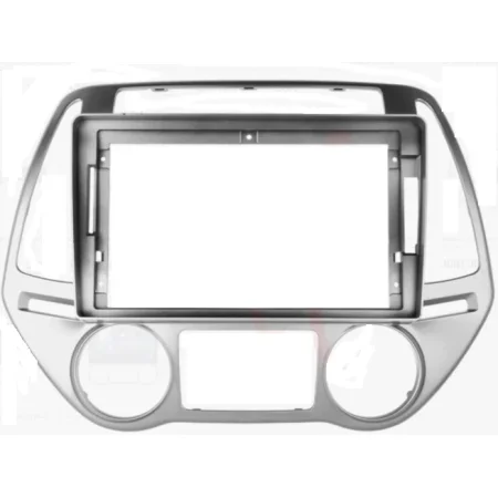 Marco para pantalla de 9" Hyundai i20 clima manual, 2012 2015.