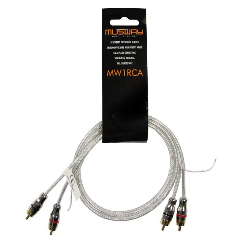 Cable RCA de 1m. Musway MW1RCA,