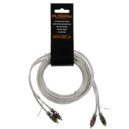 Cable RCA de 3 metros, Musway MW3RCA.