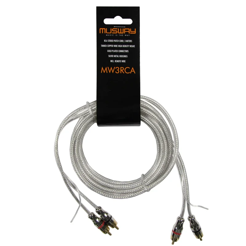 Cable RCA de 3 metros, Musway MW3RCA.