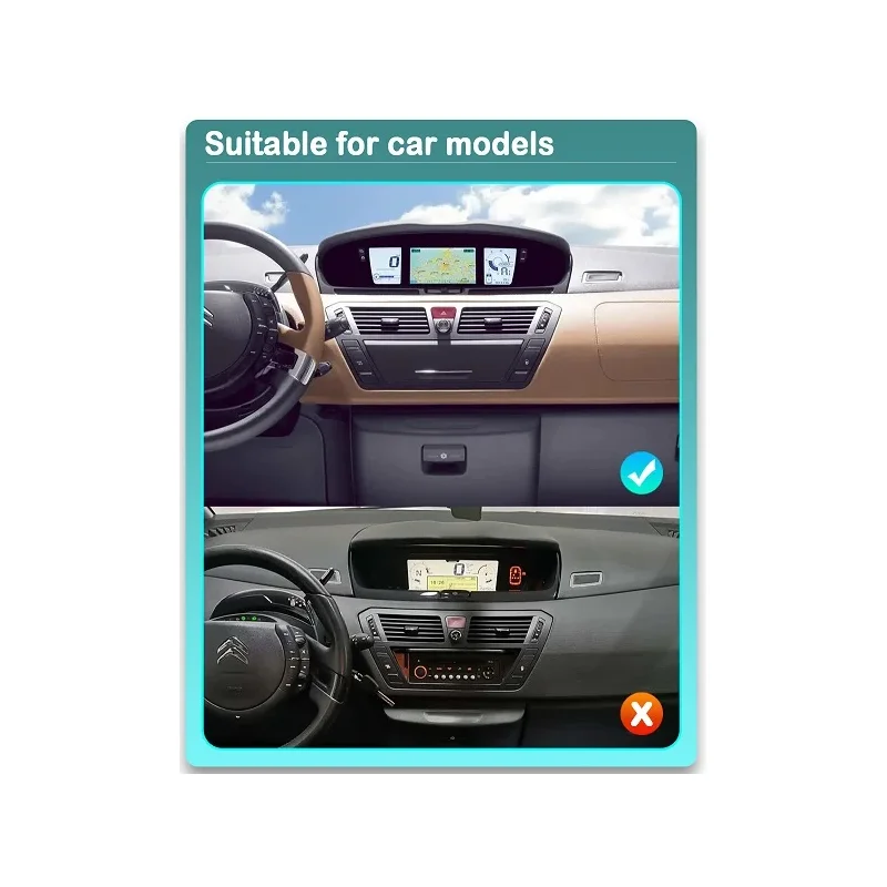 Radio navegador Citroen C4 Picasso 2006 2013, modelo compatible.