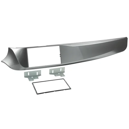 Marco 2 DIN pantalla Alfa Romeo Giulietta 2010 al 2014, plata.