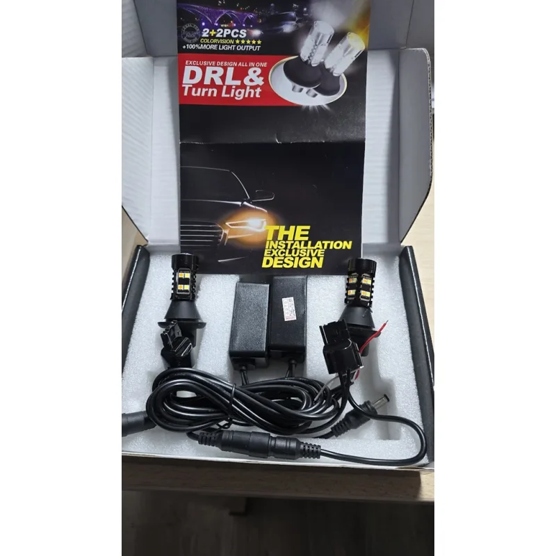 Kit bombillas LED W21W T20 Dual Color Luz Diurna e Intermitente con resistencias Canbus