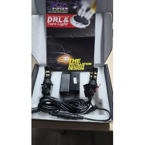 Kit bombillas LED W21W T20 Dual Color Luz Diurna e Intermitente con resistencias Canbus