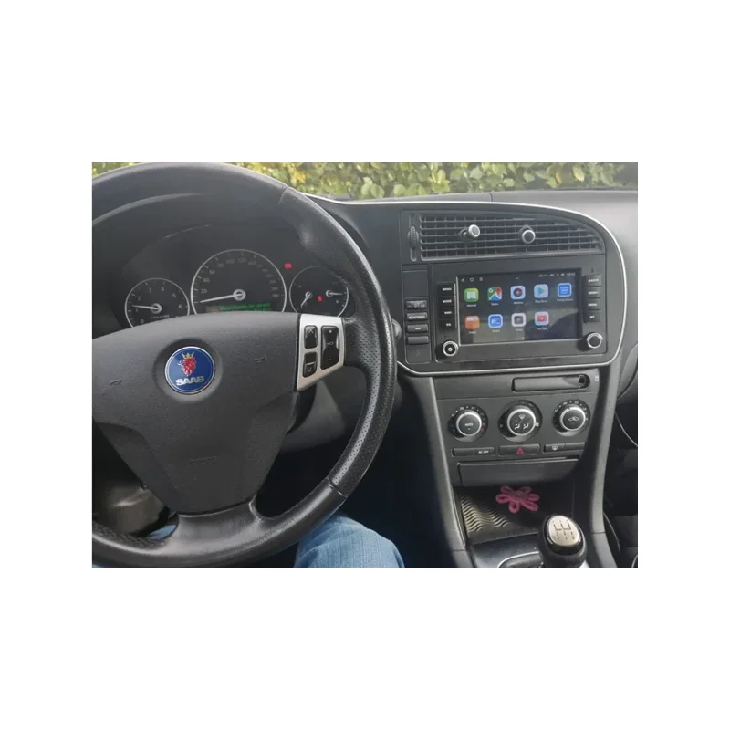 Resultado tras la instalación de la radio navegador para Saab